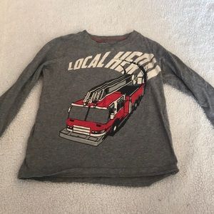 Boys gray long sleeve shirt